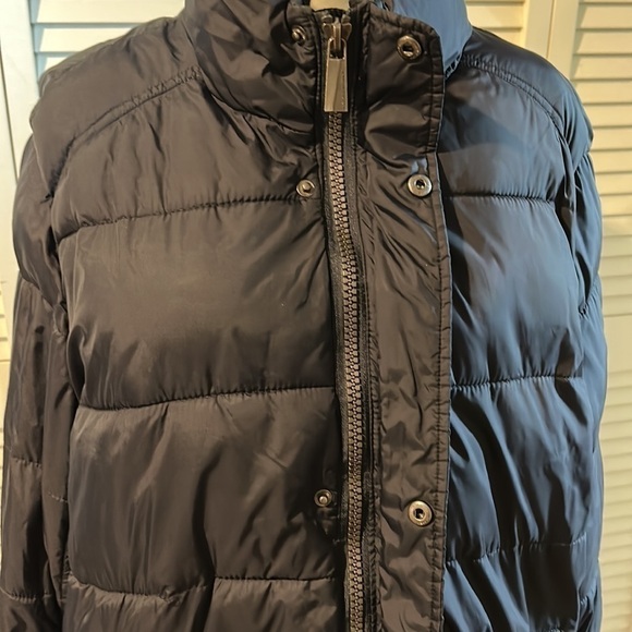 Andrew Marc zippered button down puffer jacket size L - Picture 3 of 3